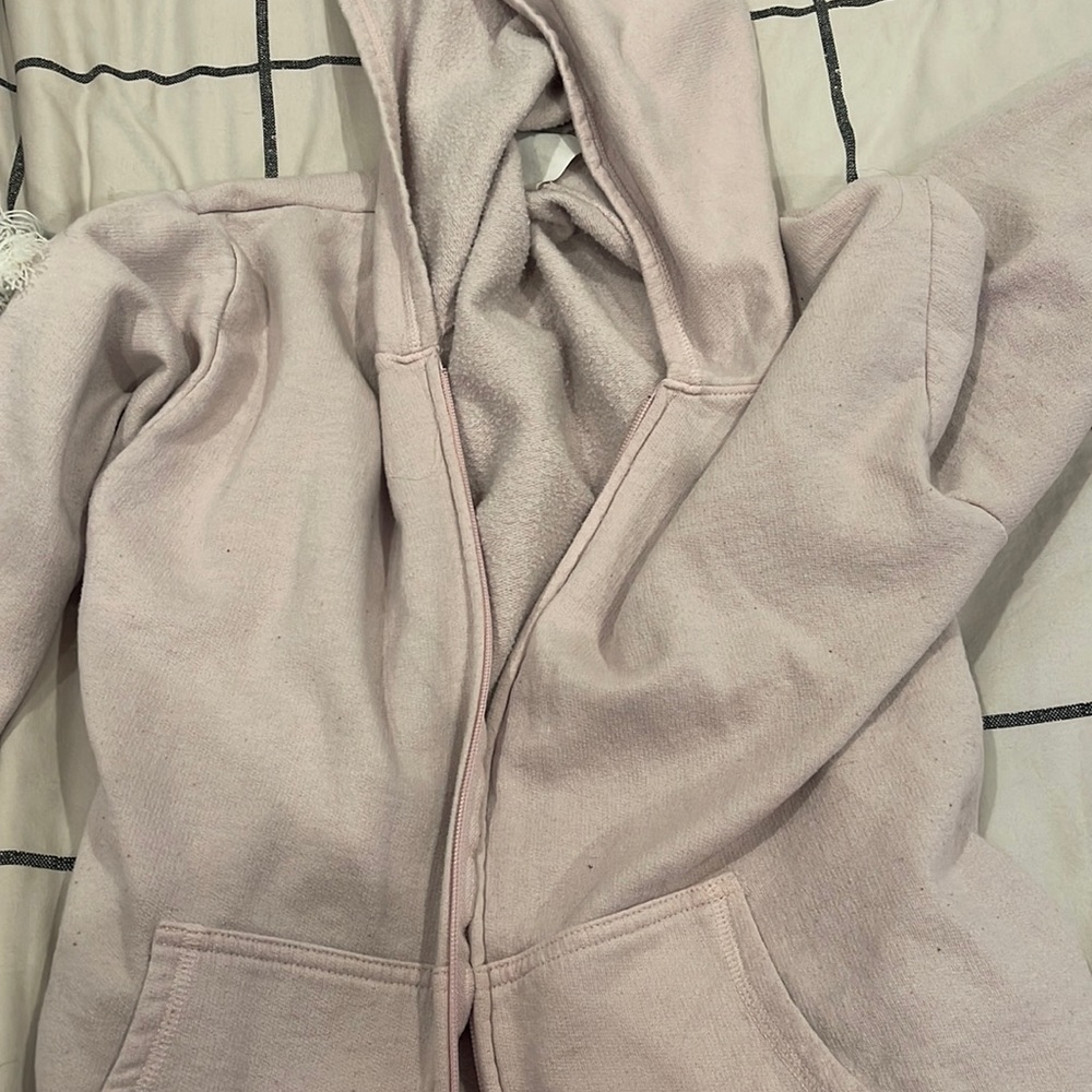 hanes XL hoodie jacket light pink